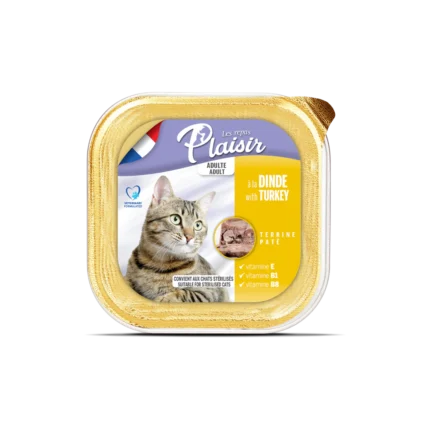 Plaisir Pate пастет за котки с пуйка, 100 гр.