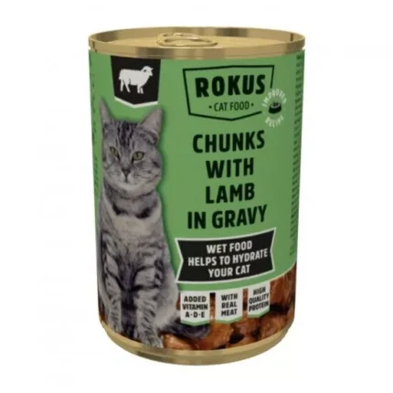 Rokus Lamb in Gravy консерва за котки с агнешко, 415 гр.