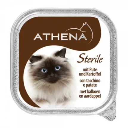 Athena Sterile Пастет за кастрирани котки с пуйка и картофи 100 гр
