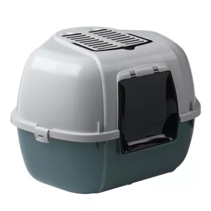 Затворена ъглова котешка тоалетна Ferplast Mika, 57.5 x 51.5 x h 42 см.