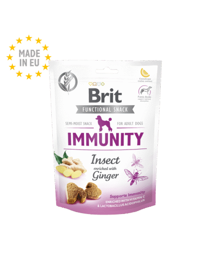 Brit Dog Snack Immunity лакомство за кучета с джинджифил за имунитет, 150 гр.