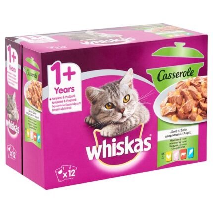 Whiskas Casserole паучове за котки смесена селекция, 12х85 гр.