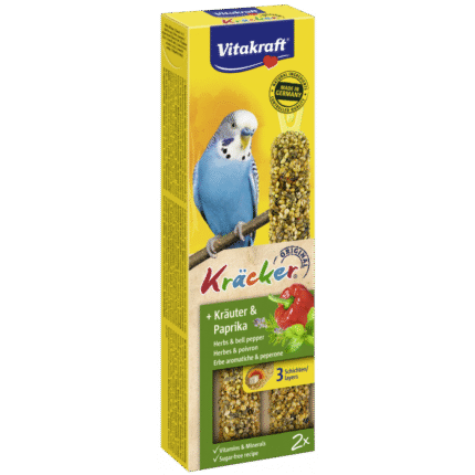 Vitakraft крекер за вълнисти папагали с билки и чушки, 2бр.