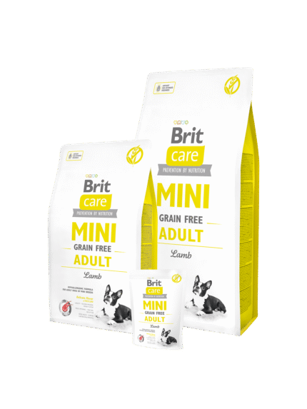 Brit Care Mini Adult Grain Free with Lamb суха храна за кучета с агеншко месо 400 гр