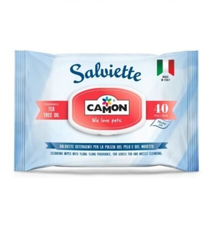 Camon  мокри кърпи за почистване с аромат на чаено дърво, 40 бр