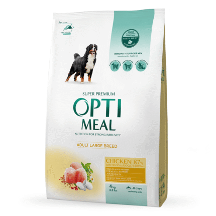 Opti Meal Large Adult with Chicken суха храна за кучета от големи породи с пиле 12кг
