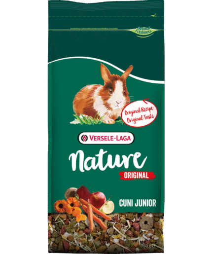 Versele Laga Nature Original Cuni Junior разнообразна смес с високо съдържание на фибри за зайци до 8 месеца 0.750 кг