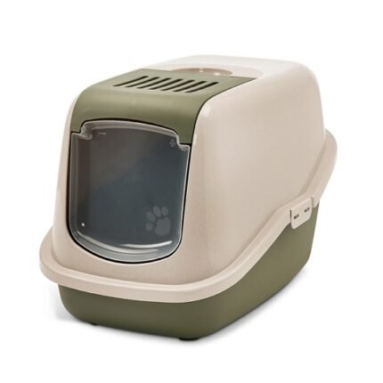 Затворена котешка тоалетна от рециклирана пластмаса Savic Nestor Happy Planet