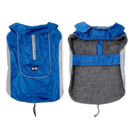 Яке за куче LEMI с подплата в син цвят размер XL