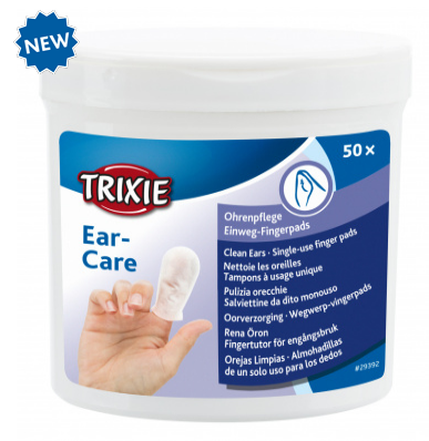 TRIXIE НАПРЪСТНИЦИ ЗА УШИ ЗА ЕДНОКРАТНА УПОТРЕБА 50бр