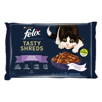 FELIX Tasty Shreds Микс от вкусове 4х80гр