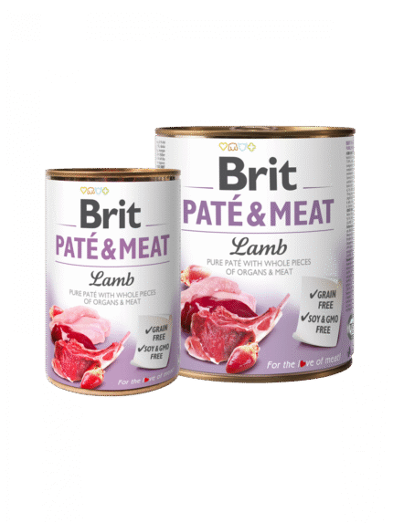 BRIT PATÉ & MEAT LAMB чист пастет за кучета с агнешко 400гр.