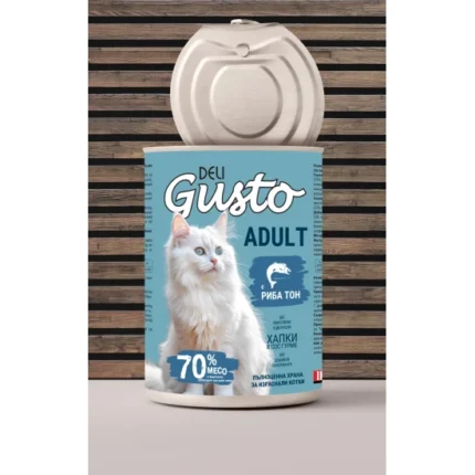Deli Gusto Cat Tuna хапки в сос с риба тон 415гр