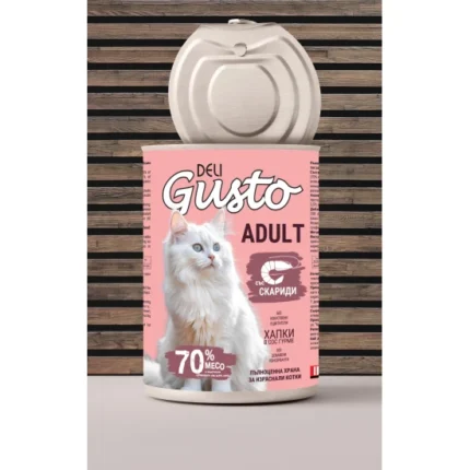 Deli Gusto Cat Shrimp хапки в сос със скариди 415гр