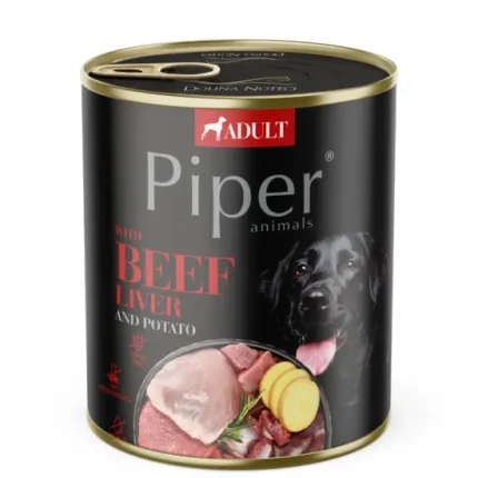 Piper Adult Dog храна за кучета с телешки дроб и картофи 800 гр