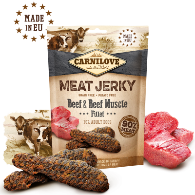 Carnilove Meat Jerky лакомства за куче от сушено месо различни вкусове 100гр