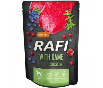 RAFI пауч за кучета с дивеч 300гр