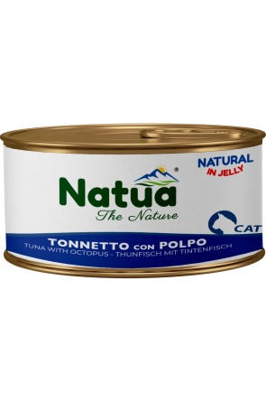 Natua консерва за котка Риба тон с октопод в желе 85 гр