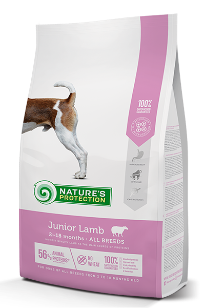 Nature's Protection Junior Lamb суха храна всички породи кученца от 2 до 18 месеца 500гр