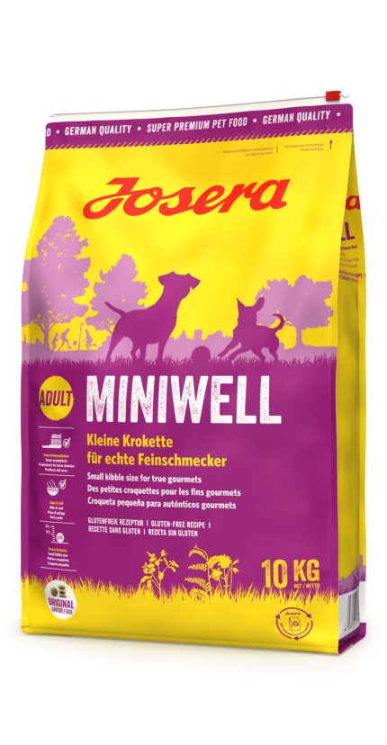 Josera Dog Miniwell суха храна с пилешко за израснали кучета от дребните породи 10кг