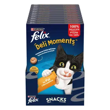 FELIX Deli Moments вкусно течно лакомство за котки с Пиле 4x10гр сашета