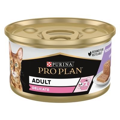 PURINA PRO PLAN Cat Delicate Mousse с пуешко 85гр