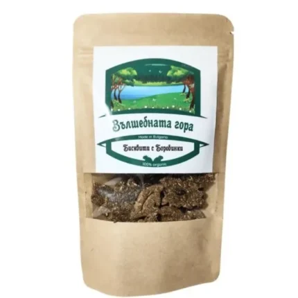 Вълшебната гора Бисквити с боровинки натурална храна за зайци, морски свинчета и други малки животни 60гр