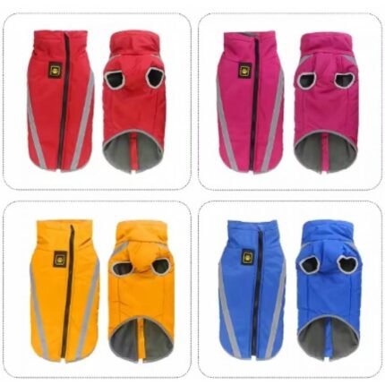 Яке с цип, шушляк и полар Синьо