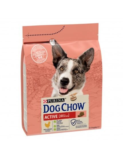 Purina Dog Chow Active - Пълноценна храна за активни кучета от всички породи, с пиле
